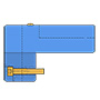 BMT BOLT PATTERN 35x76 TURNING HOLDER H=25 mm L=40 mm FOR GOODWAY GS200LY MORI SL200